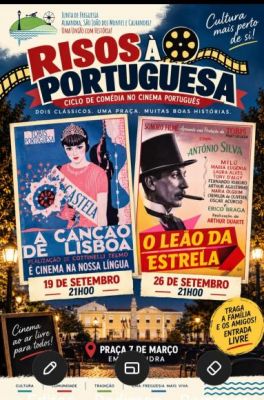 Cinema na Pra&ccedil;a, em Alhandra 